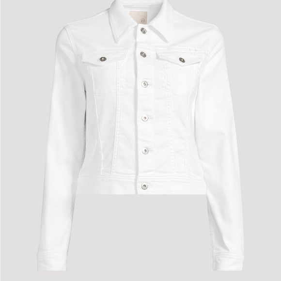 AG Adriano Goldschmied Robyn White Jean Jacket - Picture 4 of 8